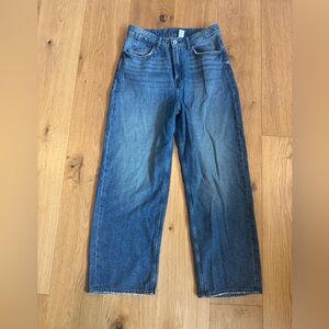 H&M Blue Relaxed Oversized Jeans